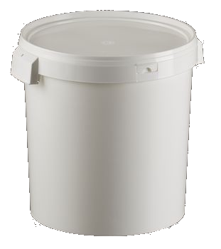seau en plastique cylindrique