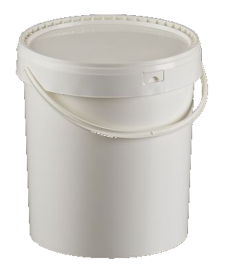 distributeur seau plastique, seau cylindrique