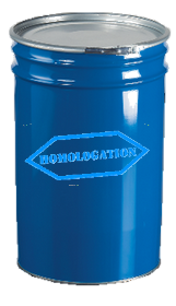 Fût plastique ouverture totale homologation